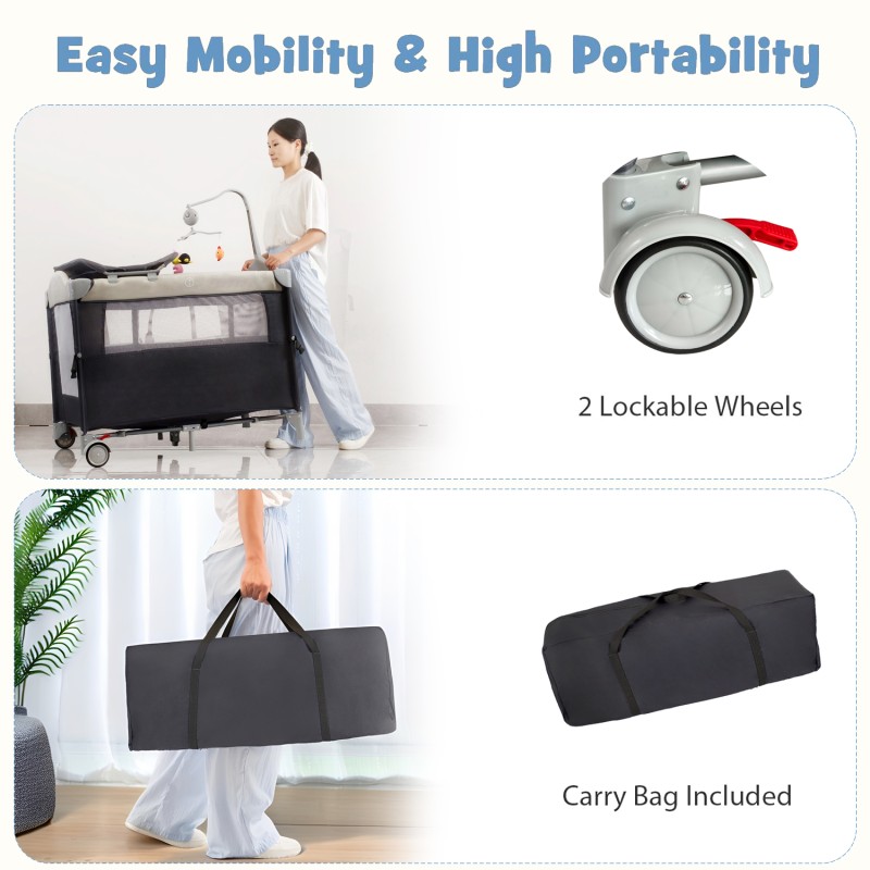 Play yard with bassinet  Play yard with bassinet