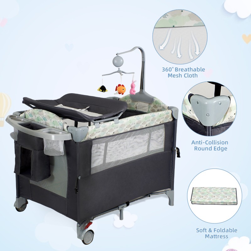 Play yard with bassinet  Play yard with bassinet