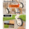 SteAnny Stroller for Dog&Cat,Pet Stroller with 4-Wheels Up to 55lbs, 2-in-1Removable Carrier(Khaki)