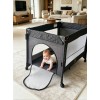 Pack n Play,Playard With Bassinet,Foldble Bedside Sleep 4Wheels,Mosquito Net,Changing Table,Toys Bar with Music