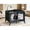 Pack n Play,Playard With Bassinet,Foldble Bedside Sleep 4Wheels,Mosquito Net,Changing Table,Toys Bar with Music