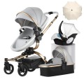 AULON™ 360° Rotation 3-in-1 Baby Stroller Combo Car Seat Travel System