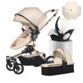 AULON™ 360° Rotation 3-in-1 Baby Stroller Combo Car Seat Travel System