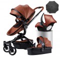 AULON™ 360° Rotation 3-in-1 Baby Stroller Combo Car Seat Travel System