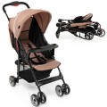 Toddler Travel Stroller for Airplane with Adjustable Backrest and Canopy