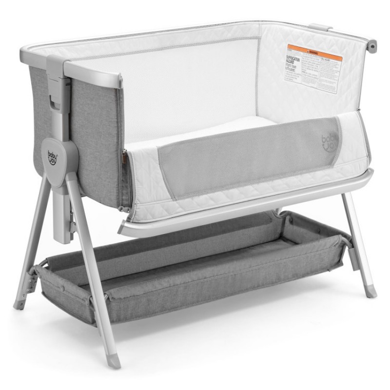 Portable Baby Bed Side Crib with 7 Height Positions