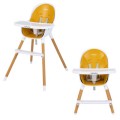 4-in-1 Convertible Baby High Chair Infant Feeding Chair with Adjustable Tray