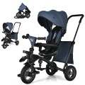 7-In-1 Baby Folding Tricycle Stroller with Rotatable Seat