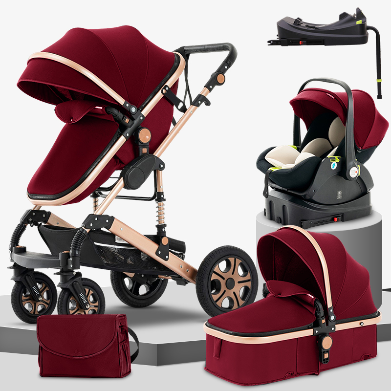 Steanny Baby Stroller Travel System - Reversible Design and Safety Guaranteed Steanny 5-IN-1 Baby Stroller Travel System - Multifunction Pram With Car Seat and Base
