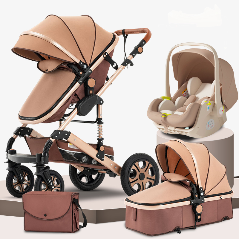 Steanny 3-IN-1 Baby Stroller Travel System Pram With Car Seat