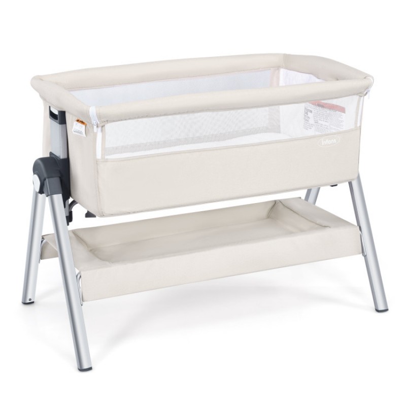 Portable Baby Bedside Sleeper with Adjustable Heights and Angle