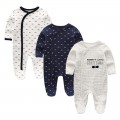 Newborn Baby winter clothes 3pcs baby boys girls rompers long Sleeve clothing roupas infantis menino Overalls Costumes