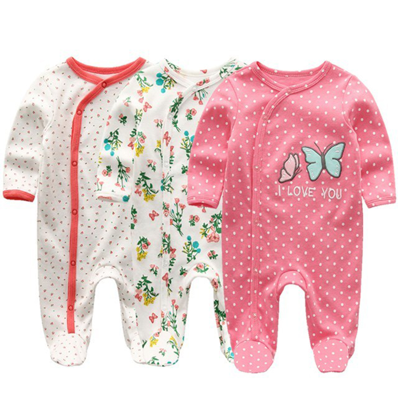 Newborn Baby winter clothes 3pcs baby boys girls rompers long Sleeve clothing roupas infantis menino Overalls Costumes