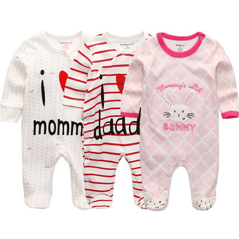 Newborn Baby winter clothes 3pcs baby boys girls rompers long Sleeve clothing roupas infantis menino Overalls Costumes