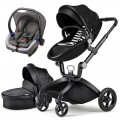 Hotmom 3-In-1 Pram Baby Stroller With Car Seat Toddler Carriage