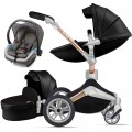 Hotmom 3-In-1 Pram Baby Stroller With Car Seat Toddler Carriage