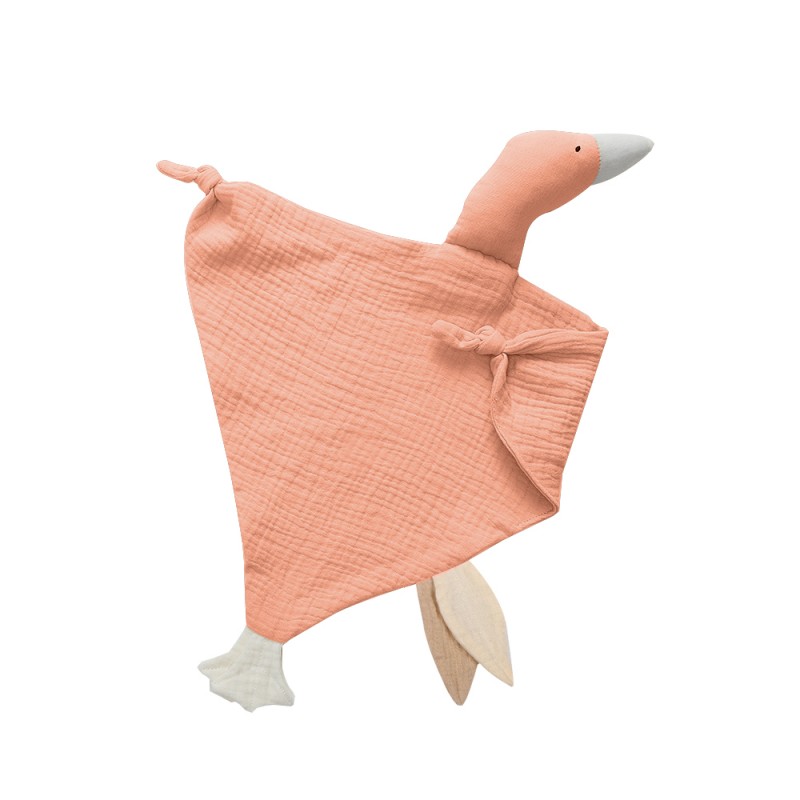 Gauze New Born Soothe Appease Towel Soft Organic Cotton Goose Toy Ins Baby Comforter Lovely Muslin Security Blanket