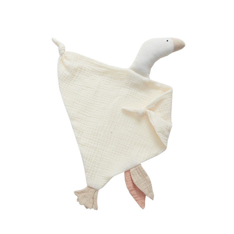 Gauze New Born Soothe Appease Towel Soft Organic Cotton Goose Toy Ins Baby Comforter Lovely Muslin Security Blanket