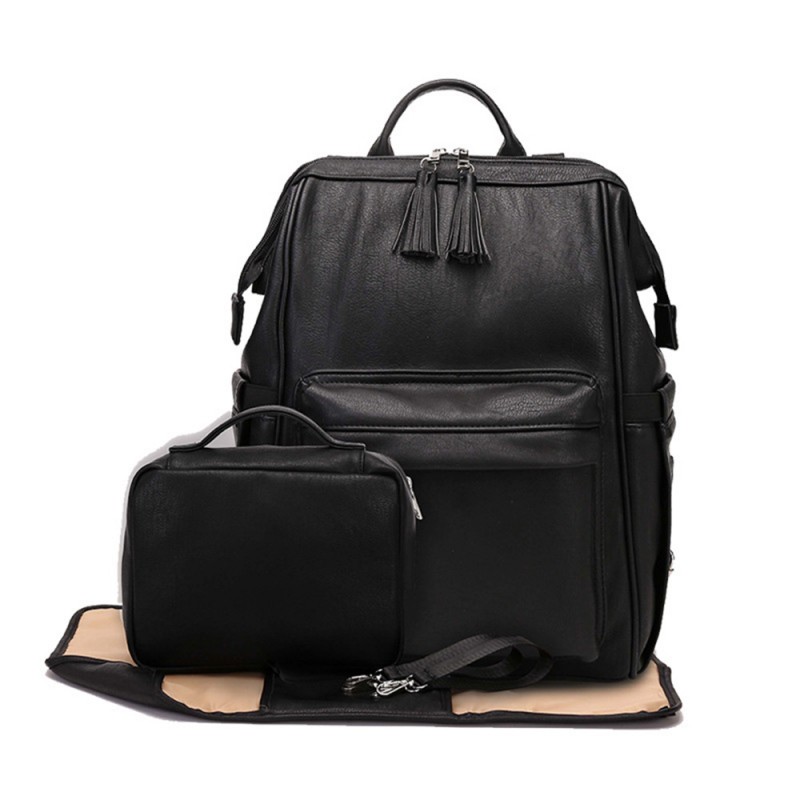 Baby Diaper Bag Mommy Backpack PU Leather Nursing Bag MD2003 Baby Diaper Bag Mommy Backpack PU Leather Nursing Bag MD2003