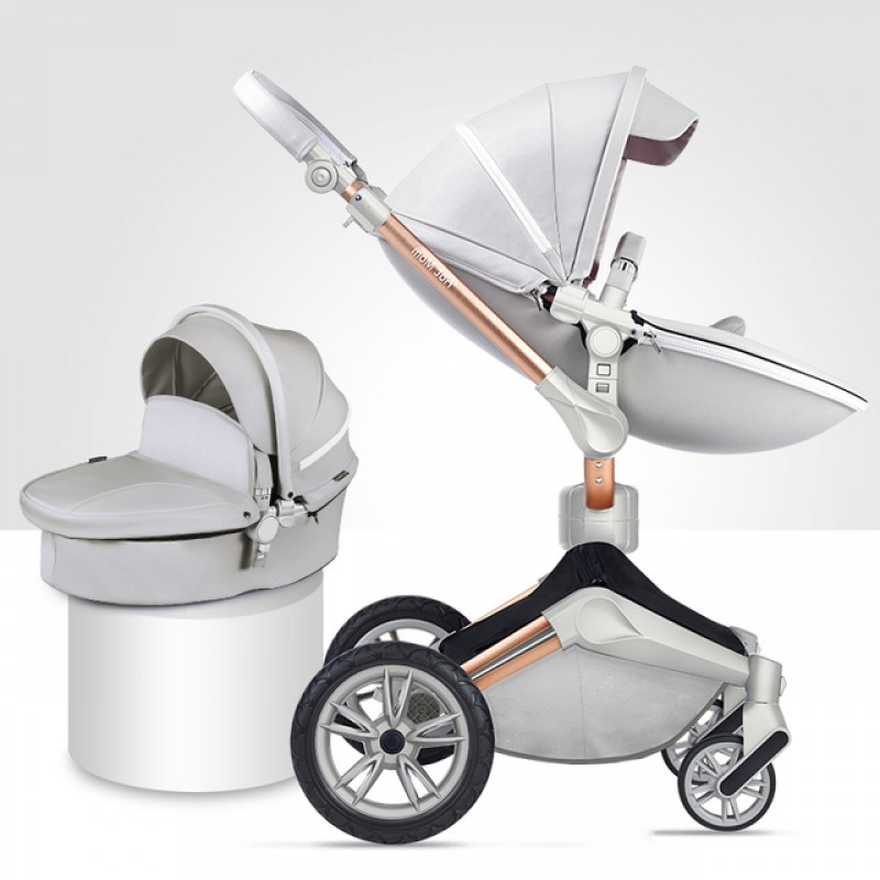 Hotmom Baby Stroller High Landscape Pram 2-In-1 Toddler Carriage