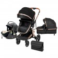 Steanny 3-In-1 2023 Premium Baby Stroller Travel System