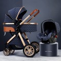 New Born Prams 3-In-1 Baby Stroller With Travel Basket Portable Toddler Carriage