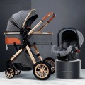 New Born Prams 3-In-1 Baby Stroller With Travel Basket Portable Toddler Carriage