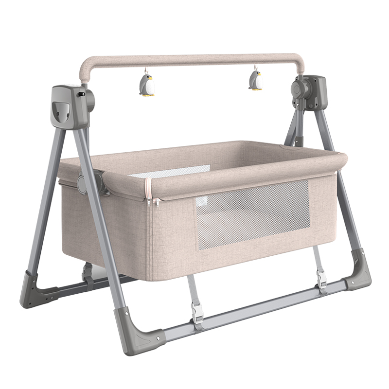 Baby Rocking Bed Electric Crib Automatic Cradle Infant Sleeping Basket