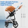 Steanny Baby Stroller 3-In-1 Pram Newborn Carriage Combo Infant Basket