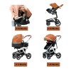 Steanny Baby Stroller 3-In-1 Pram Newborn Carriage Combo Infant Basket