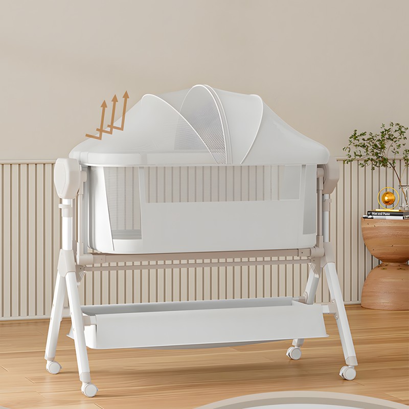 Steanny Bassinet Automatic Rocking Bassinet Electric Swing Bedside Sleeper for Baby Newborn Co-Sleeper Suit 0-6M. Coupon:USD50for705