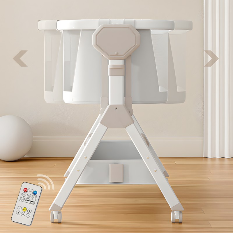 Steanny Bassinet Automatic Rocking Bassinet Electric Swing Bedside Sleeper for Baby Newborn Co-Sleeper Suit 0-6M. Coupon:USD50for705