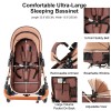 Steanny Baby Stroller 2-in-1 Baby Carriage Reversible Stroller Foldable Pram Upto 55lbs, Suit Newborn to Toddler with Mami Bag (Coupon Code: USD120)