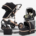 Steanny 3-IN-1 Baby Stroller Travel System Pram With Car Seat
