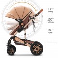 Steanny 3-IN-1 Baby Stroller Travel System Pram With Car Seat
