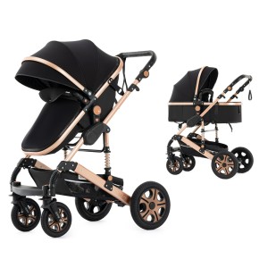 Steanny Baby Stroller 2-in-1 Baby Carriage Reversible Stroller Foldable Pram Upto 55lbs, Suit Newborn to Toddler with Mami Bag (Coupon Code: USD120)