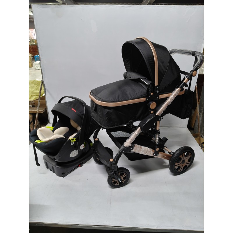 Steanny 5-IN-1 Baby Stroller, Baby Carriage 3in1,Baby Travel System, Foldable Newborn Pram, Reversible Standard Stroller Combo Car Seat and Isofix Base