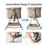 Steanny Baby Bassinets,,Newborn Bedside Sleeper Foldable Portable Rocking Bassinet Copon USD60  DEDUCT