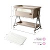 Steanny Baby Bassinets,,Newborn Bedside Sleeper Foldable Portable Rocking Bassinet Copon USD60  DEDUCT