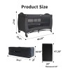 Pack 'n Play, Foldable Playard with Wheels & Changing Table, Suitable for Newborns to Toddlers( black)