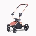 Baby Stroller 3-In-1 PU Leather Pram Baby Carriage 906