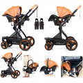 Belecoo Baby Stroller 2-In-1 Pram High-Landscape Toddler 4-Wheel Carriage Belecoo Baby Stroller 2-In-1 Pram High-Landscape Toddler 4-Wheel Carriage