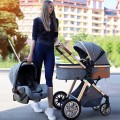 New Born Prams 3-In-1 Baby Stroller With Travel Basket Portable Toddler Carriage