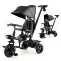 4-in-1 Reversible Toddler Tricycle with Height Adjustable Push Handle