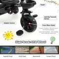 4-in-1 Reversible Toddler Tricycle with Height Adjustable Push Handle 4-in-1 Reversible Toddler Tricycle with Height Adjustable Push Handle