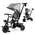 4-in-1 Reversible Toddler Tricycle with Height Adjustable Push Handle 4-in-1 Reversible Toddler Tricycle with Height Adjustable Push Handle