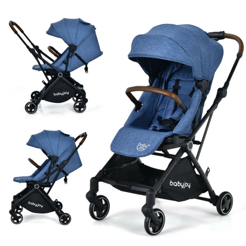 2-in-1 Convertible Aluminum Baby Stroller with Adjustable Canopy 2-in-1 Convertible Aluminum Baby Stroller with Adjustable Canopy