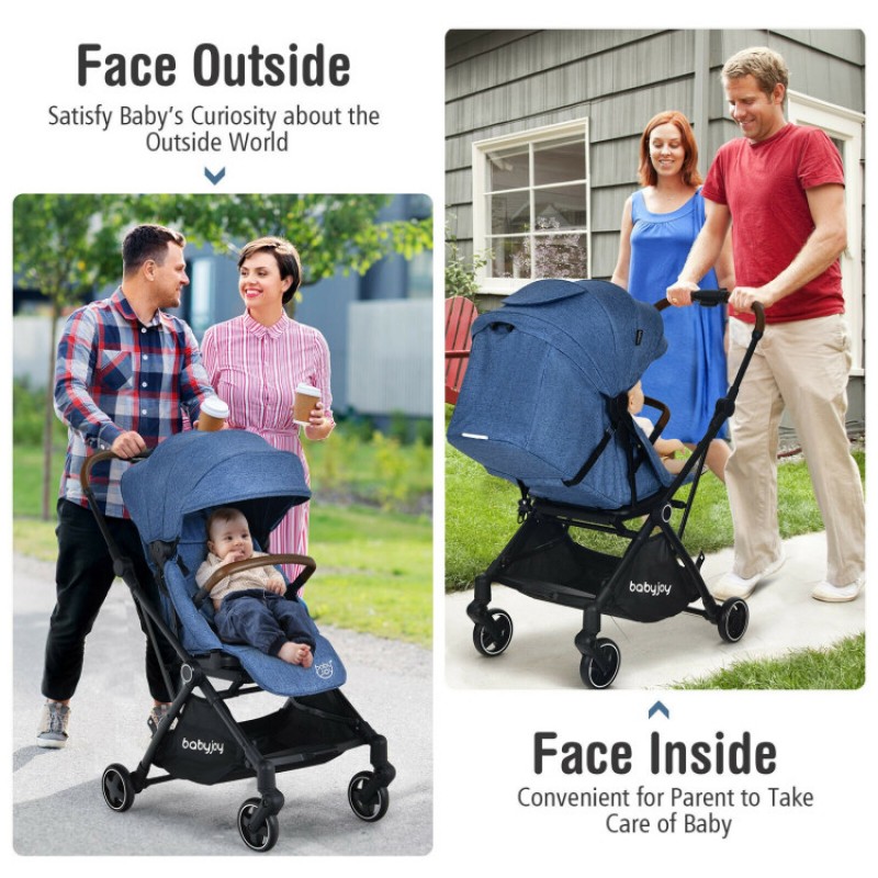 2-in-1 Convertible Aluminum Baby Stroller with Adjustable Canopy 2-in-1 Convertible Aluminum Baby Stroller with Adjustable Canopy