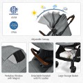 2-in-1 Convertible Aluminum Baby Stroller with Adjustable Canopy 2-in-1 Convertible Aluminum Baby Stroller with Adjustable Canopy