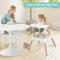 5-in-1 Baby Eat and Grow Convertible Wooden High Chair with Detachable Tray 5-in-1 Baby Eat and Grow Convertible Wooden High Chair with Detachable Tray